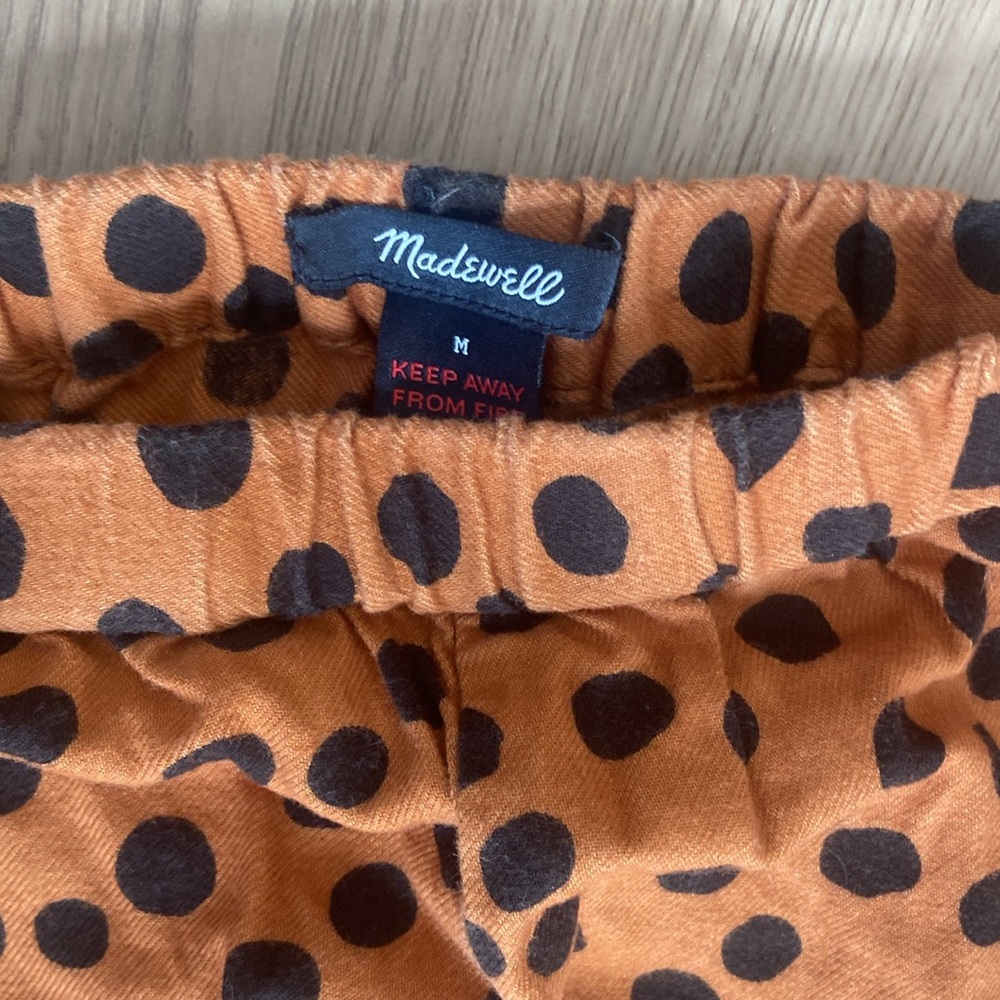 Madewell Polka Dot Sleepwear shorts Set Size Medium 100% Cotton - Picture 4 of 8